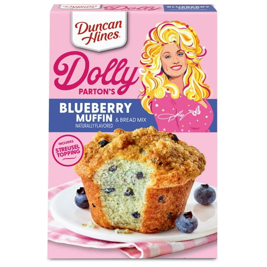 Duncan Hines Dolly Parton's Blueberry Flavored Muffin & Bread Mix, 17.83 oz